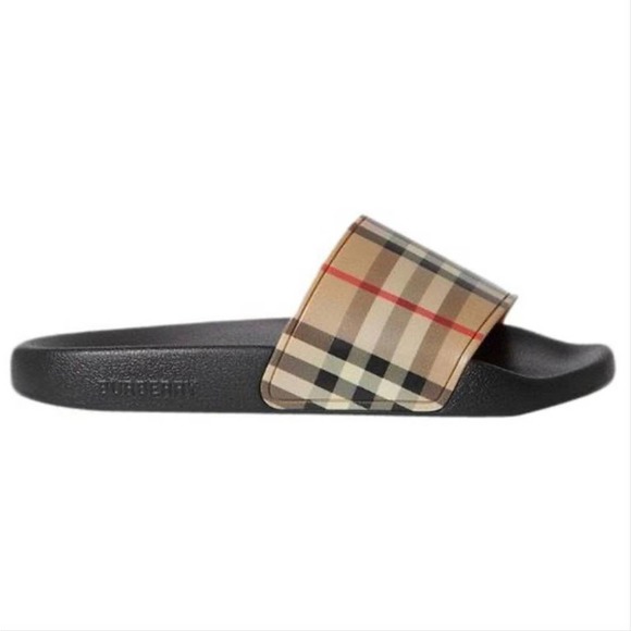BURBERRY Check rubber slides - Picture 1 of 5